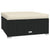 6 Piece Garden Lounge Set with Cushions Poly Rattan Black