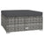 8 Piece Garden Lounge Set with Cushions Poly Rattan Grey