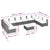 11 Piece Garden Lounge Set with Cushions Poly Rattan Black