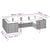 6 Piece Garden Lounge Set with Cushions Poly Rattan Brown