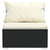 6 Piece Garden Lounge Set with Cushions Poly Rattan Black
