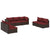 7 Piece Garden Lounge Set with Cushions Poly Rattan Brown