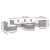 7 Piece Garden Lounge Set with Cushions Poly Rattan Black