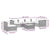 7 Piece Garden Lounge Set with Cushions Poly Rattan Brown