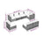 8 Piece Garden Lounge Set with Cushions Poly Rattan Grey