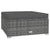 10 Piece Garden Lounge Set with Cushions Poly Rattan Grey