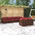 8 Piece Garden Lounge Set with Cushions Poly Rattan Brown