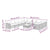 12 Piece Garden Lounge Set with Cushions Poly Rattan Grey