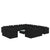 14 Piece Garden Lounge Set with Cushions Black Poly Rattan