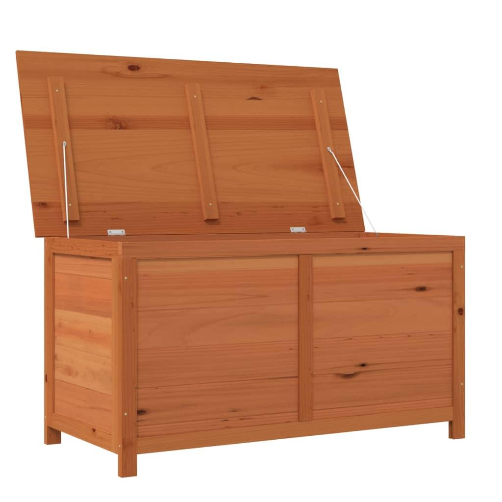 Outdoor Cushion Box Brown 100x50x56 cm Solid Wood Fir