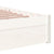 Bed Frame without Mattress White Solid Wood 90x190 cm