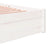 Bed Frame without Mattress White Solid Wood 135x190 cm