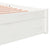 Bed Frame without Mattress White Solid Wood 150x200 cm