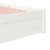 Bed Frame without Mattress White Solid Wood 183x203 cm King