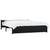 Bed Frame without Mattress Black Solid Wood 150x200 cm