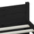 Bed Frame without Mattress Black Solid Wood 150x200 cm