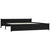 Bed Frame without Mattress Black Solid Wood 183x203 cm King