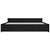 Bed Frame without Mattress Black Solid Wood 183x203 cm King