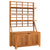 Storage Box with Trellis 99x50x160 cm Solid Wood Acacia