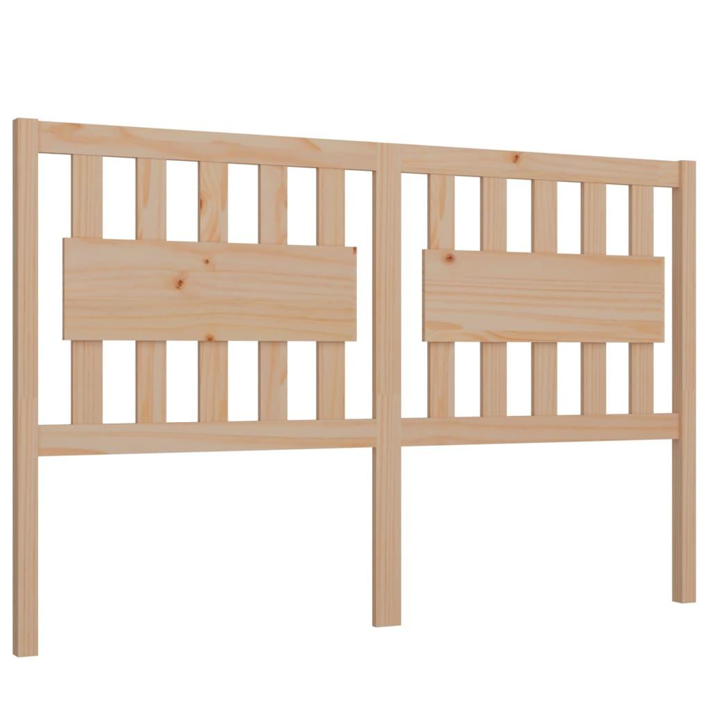 Bed Headboard 155.5x4x100 cm Solid Wood Pine
