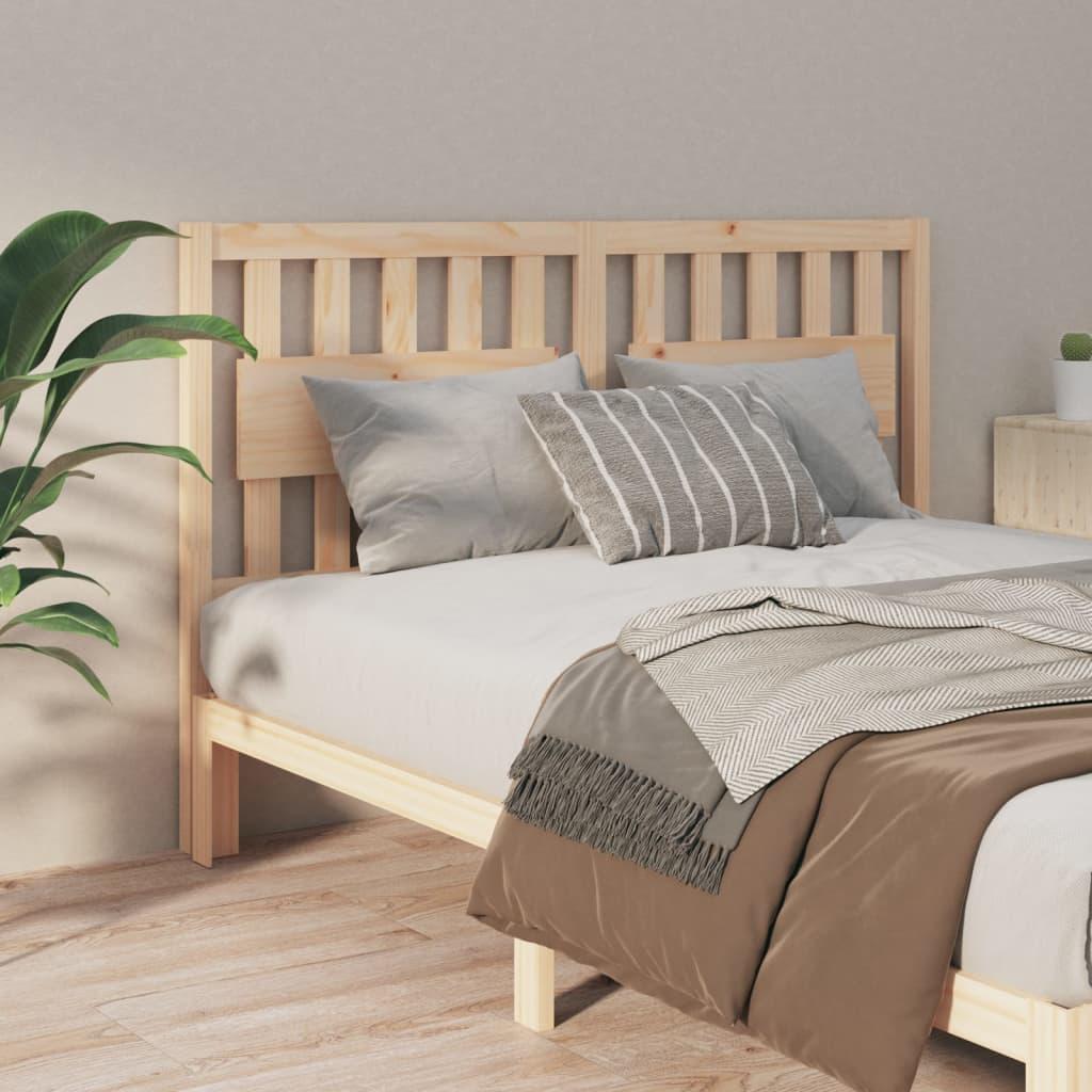 Bed Headboard 155.5x4x100 cm Solid Wood Pine