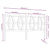 Bed Headboard Black 186x4x100 cm Solid Wood Pine