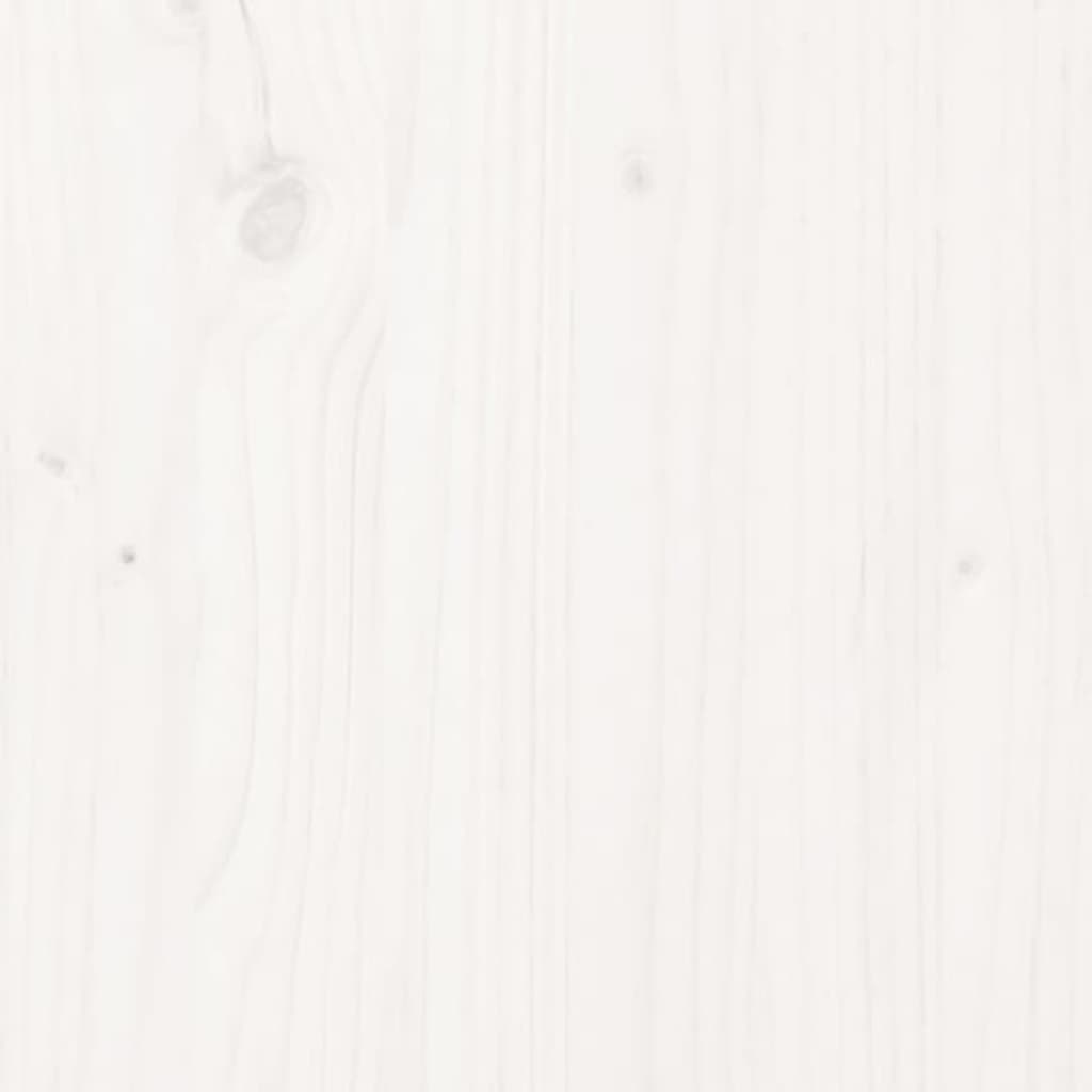 Headboard White 96x4x100 cm Solid Wood Pine
