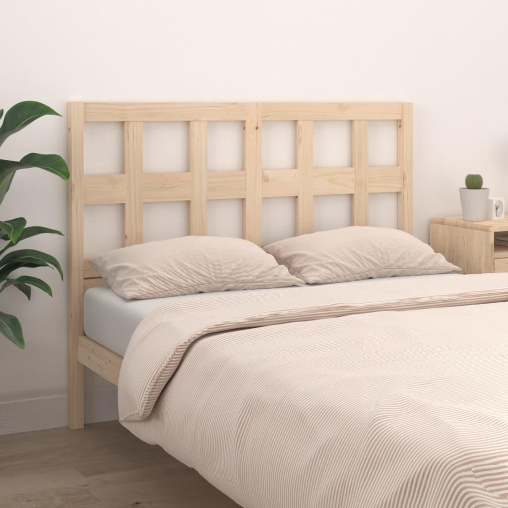 Bed Headboard 140.5x4x100 cm Solid Wood Pine