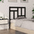 Bed Headboard Black 95.5 cm Solid Wood Pine