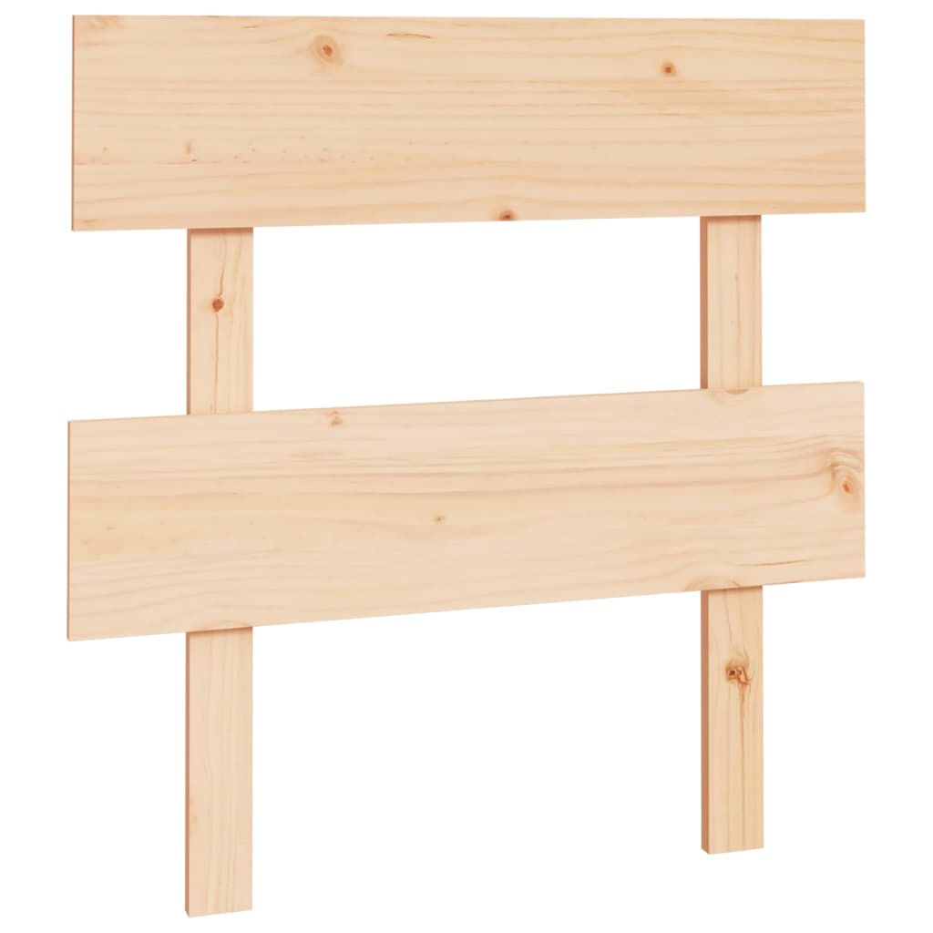 Bed Headboard 93.5x3x81 cm Solid Wood Pine