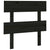 Bed Headboard Black 93.5x3x81 cm Solid Wood Pine