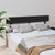 Bed Headboard Black 154x3x81 cm Solid Wood Pine