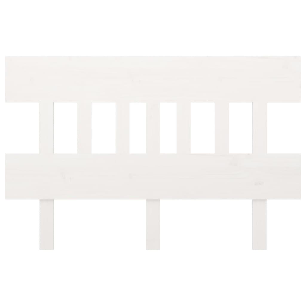Bed Headboard White 138.5 cm Solid Wood Pine