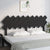 Bed Headboard Black 178 cm Solid Wood Pine