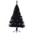 Artificial Half Christmas Tree with Stand Black 120 cm PVC