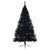 Artificial Half Christmas Tree with Stand Black 210 cm PVC