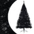 Artificial Half Christmas Tree with Stand Black 240 cm PVC