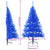 Artificial Half Christmas Tree with Stand Blue 120 cm PVC