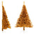 Artificial Half Christmas Tree with Stand Gold 180 cm PET