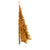 Artificial Half Christmas Tree with Stand Gold 210 cm PET