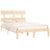 Bed Frame without Mattress 183x203 cm King Solid Wood