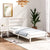 Bed Frame White Solid Wood 92x187 cm Single Size