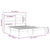 Bed Frame without Mattress White 150x200 cm Solid Wood
