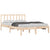 Bed Frame without Mattress Solid Wood Pine 150x200 cm