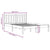 Bed Frame without Mattress White Solid Wood Pine 183x203 cm King