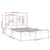 Bed Frame White Solid Wood 135x190 cm 4FT6 Double