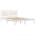 Bed Frame without Mattress White 135x190 cm Solid Wood