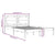Bed Frame without Mattress White 135x190 cm Solid Wood