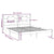 Bed Frame without Mattress 183x203 cm King Solid Wood