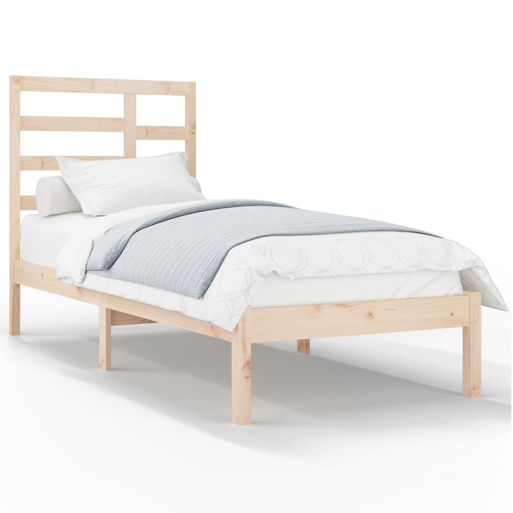 Bed Frame Solid Wood 90x190 cm 3FT Single
